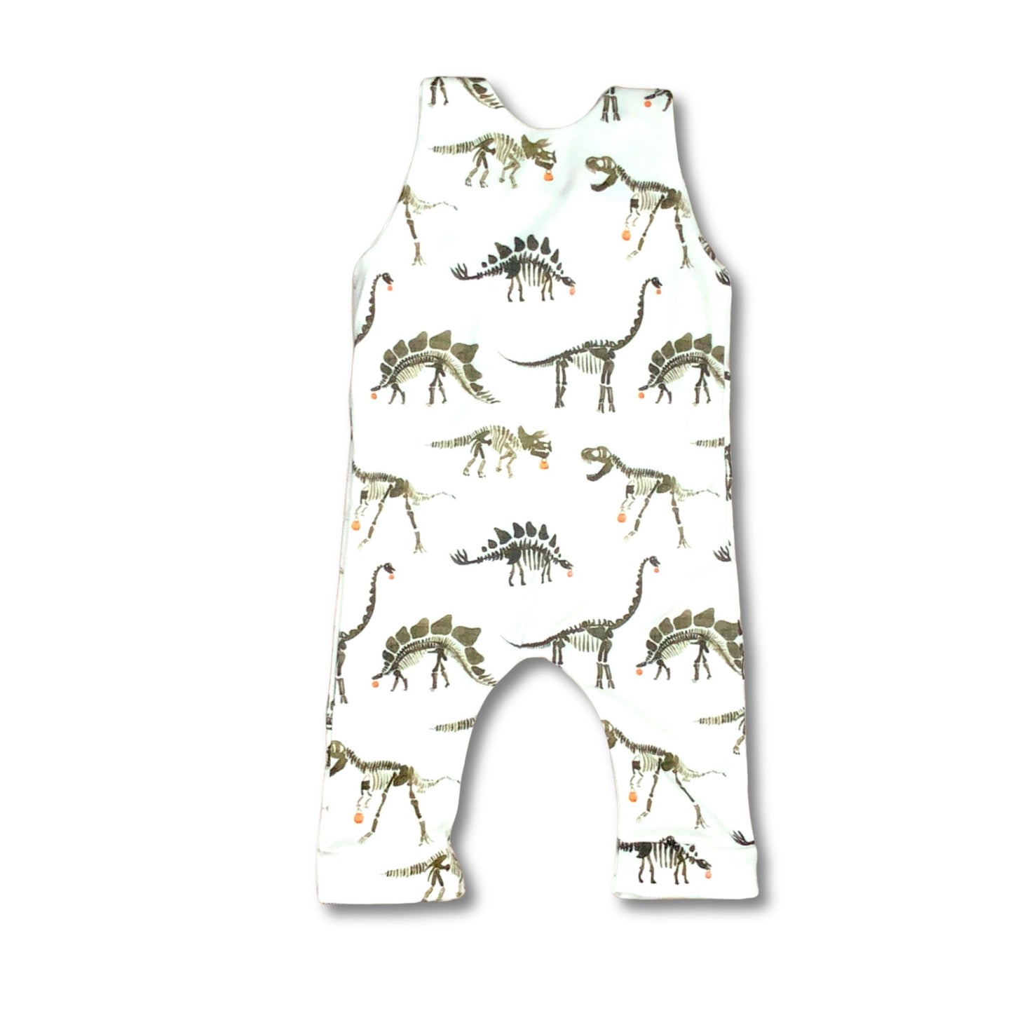 Dinosaur Skeleton Organic Cotton Romper