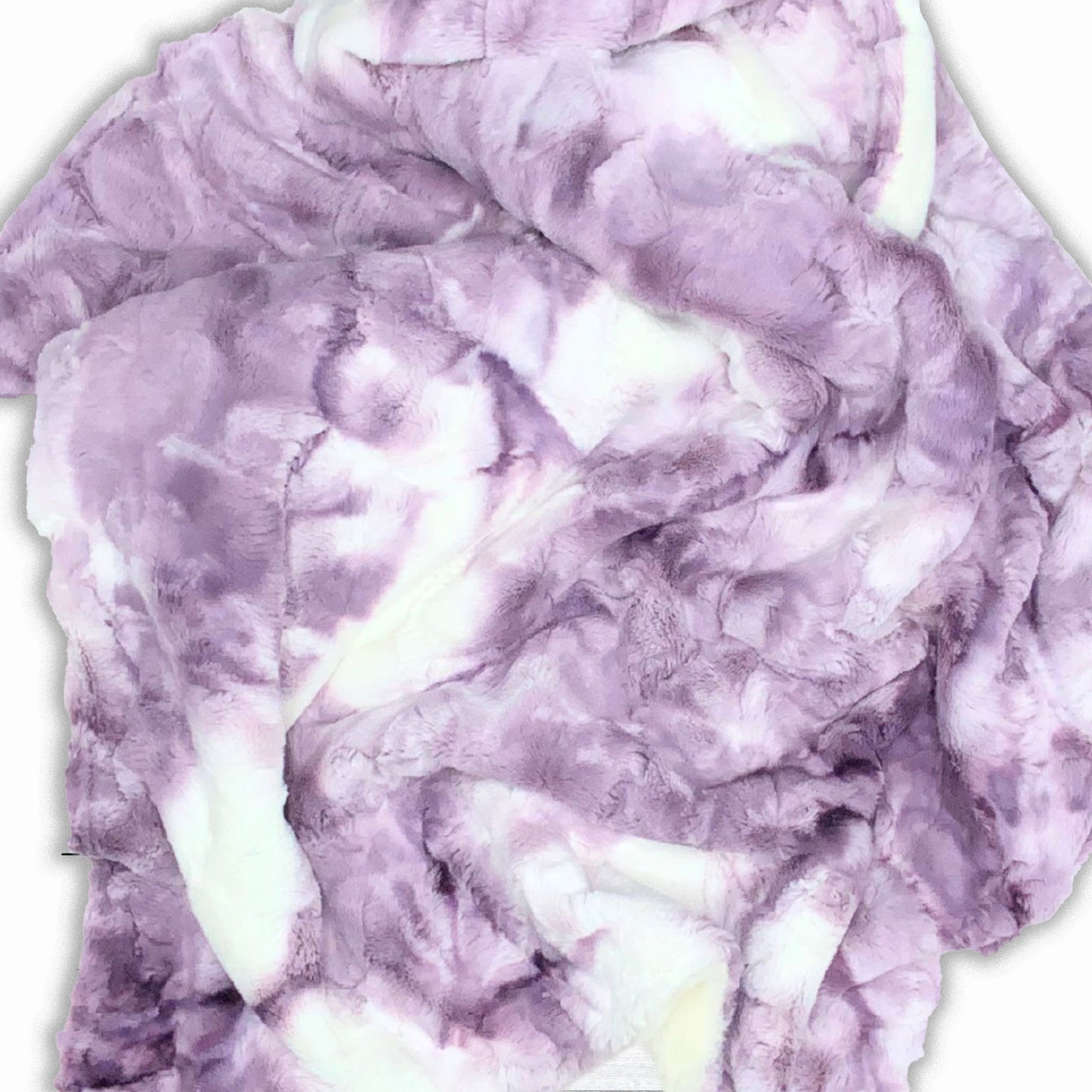 Personalized Lavender and White Lux Minky Lovey or Blanket