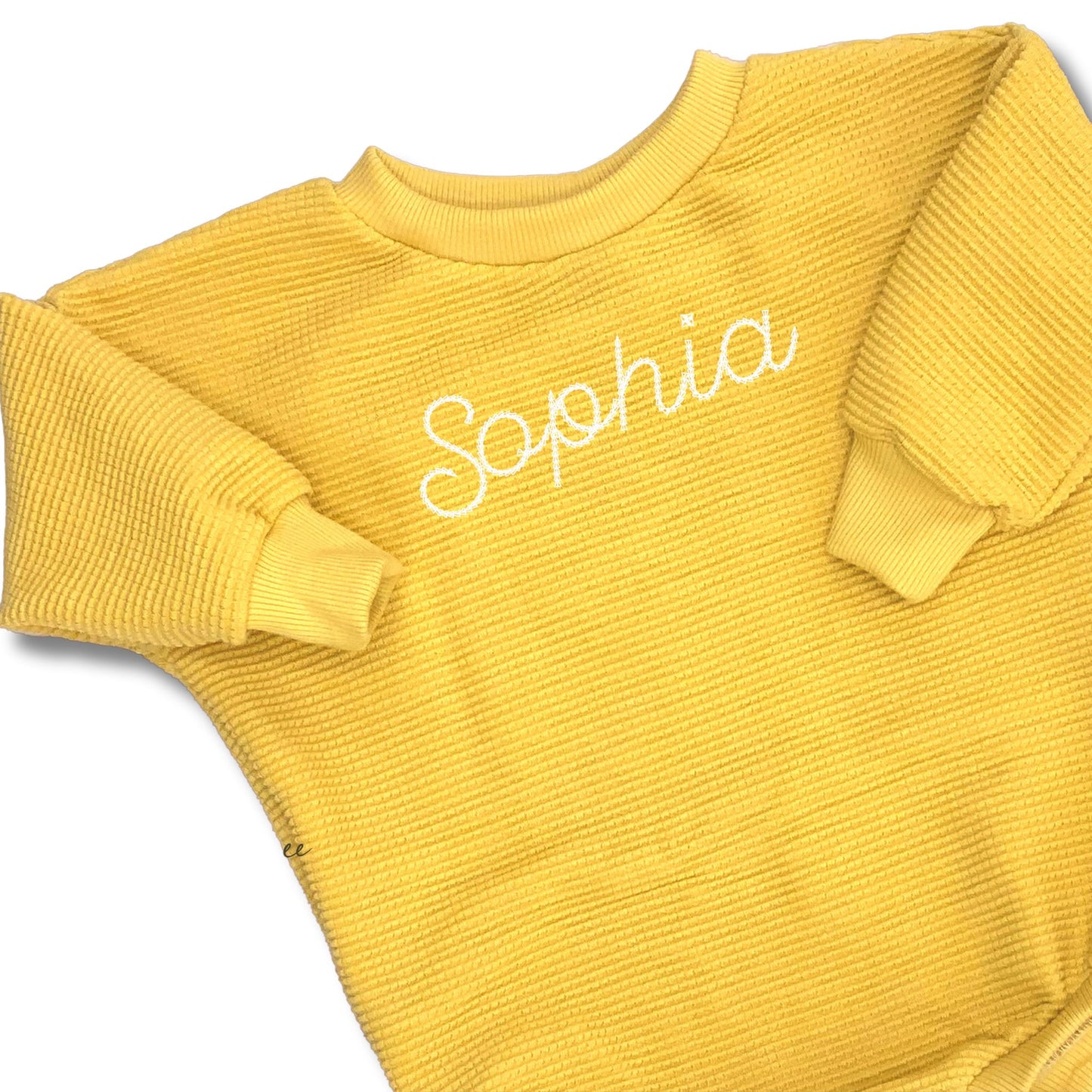 Organic Cotton French Terry Warm Sunshine Sweater Romper
