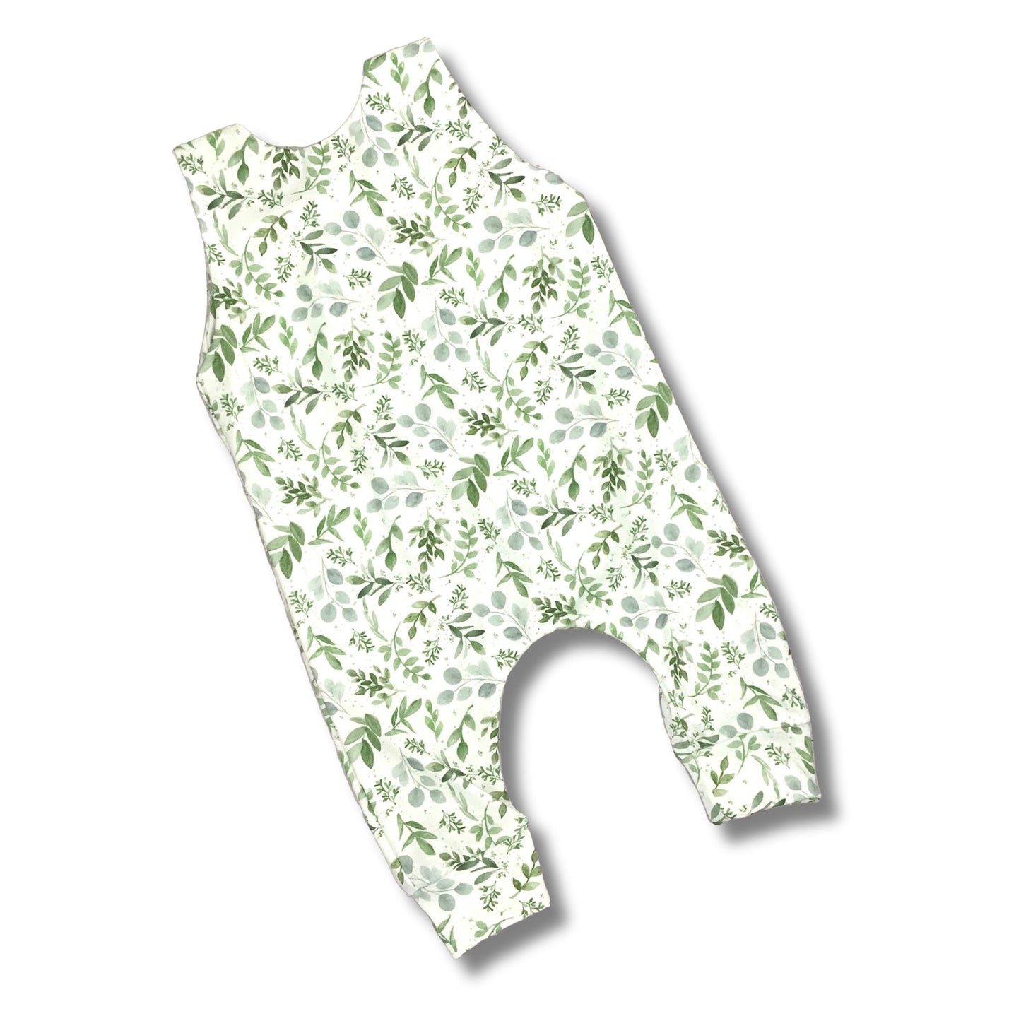 Green Leaves Nature Inspired Romper , 100% Organic Cotton