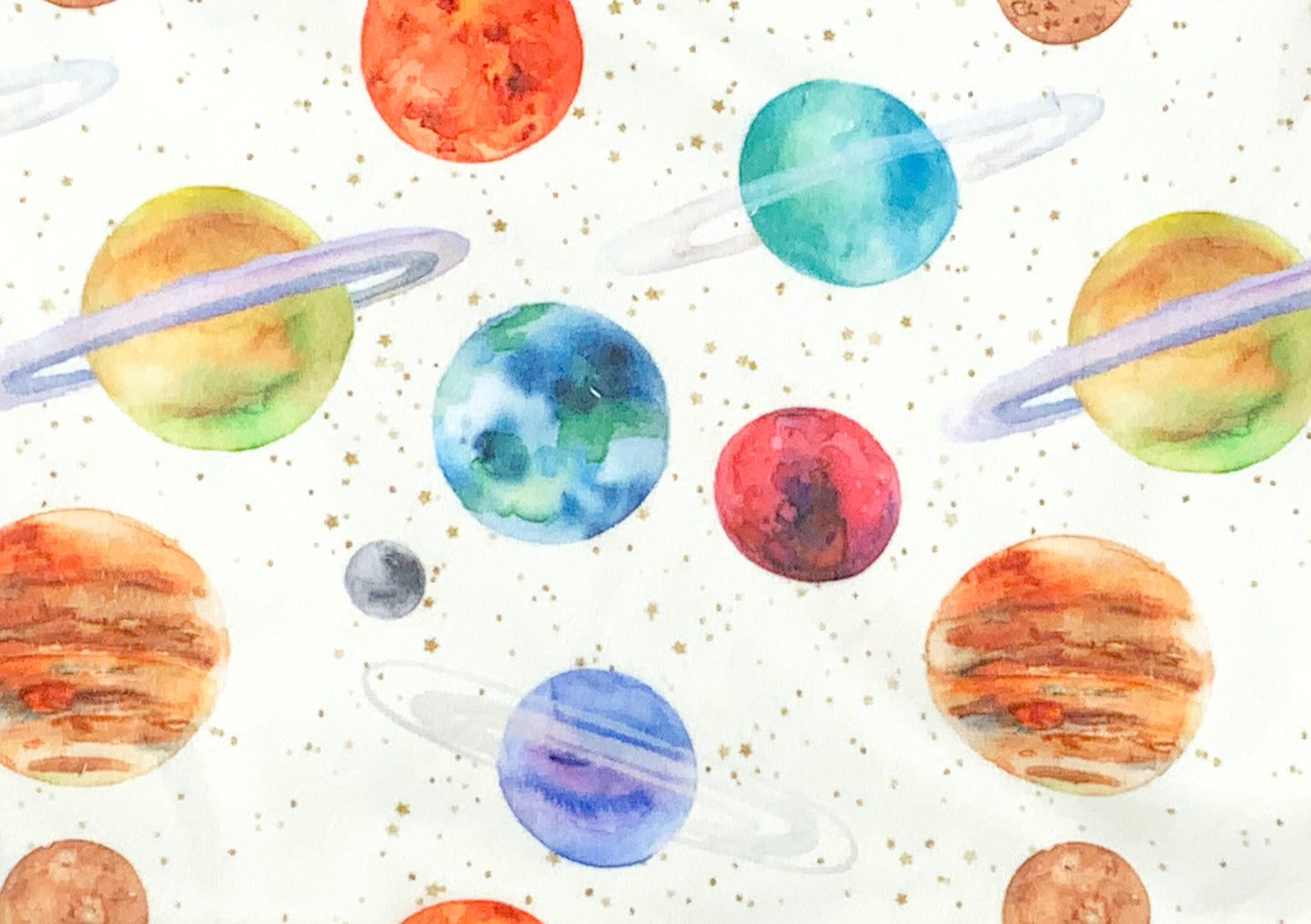Planets Space Theme  Custom  Minky Baby Blanket or Lovie, Personalized with Embroidery