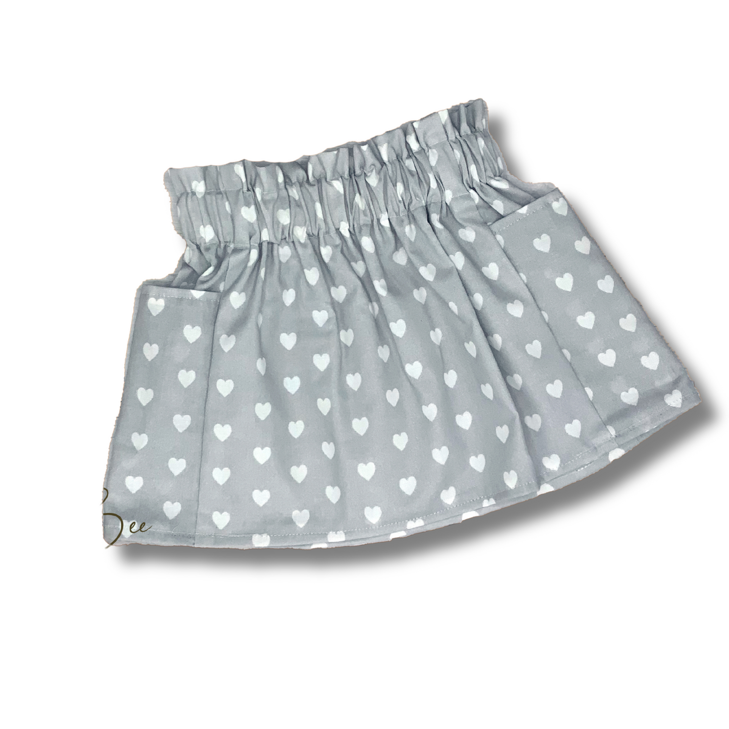 Hearts Twirl Skirt, 100% Organic Cotton